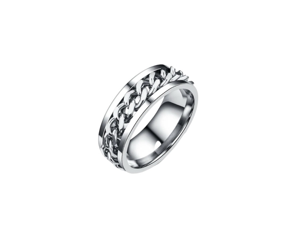 Horus Anillo Cadena Silver
